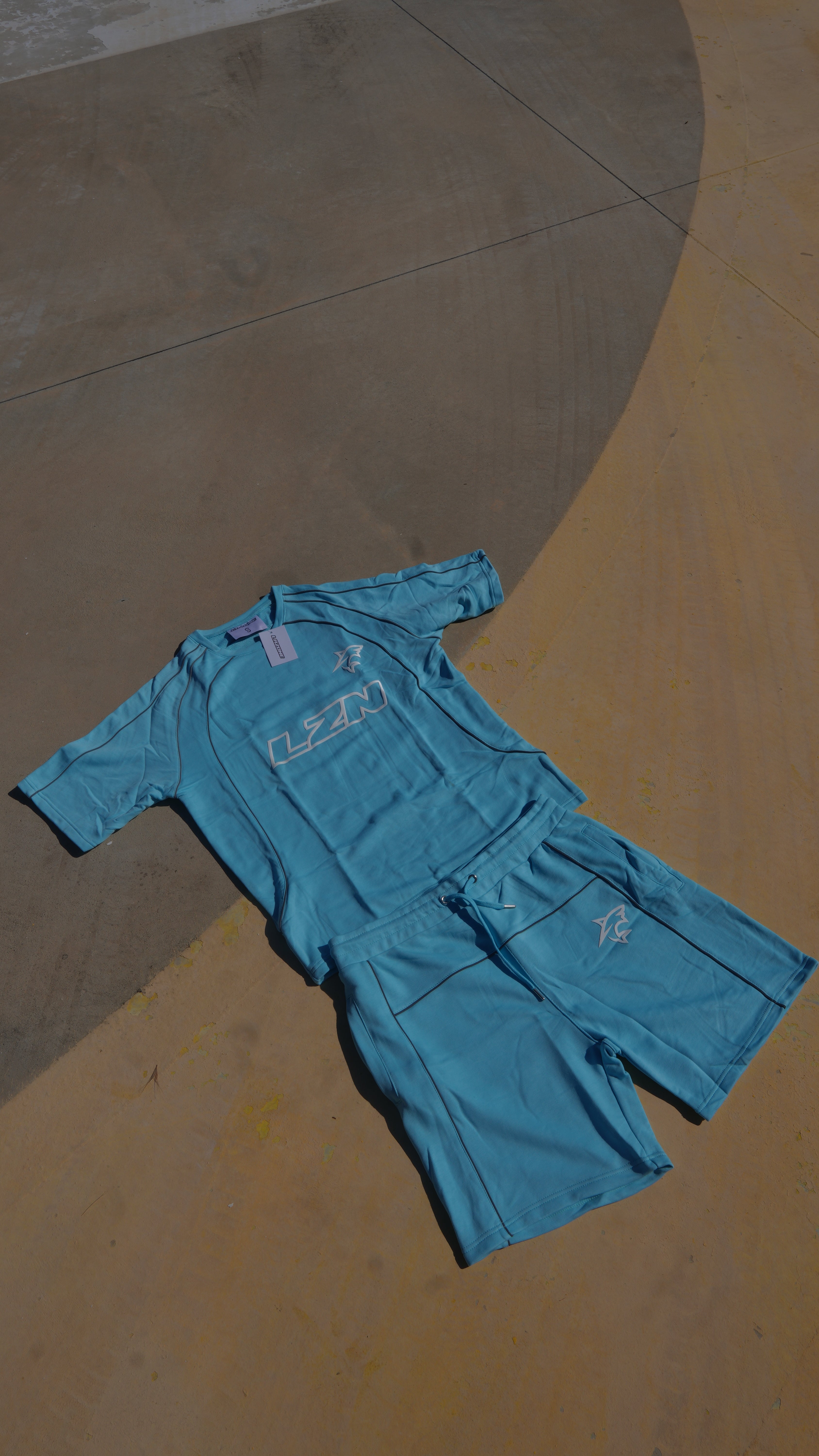 Set corto azzurro lazone